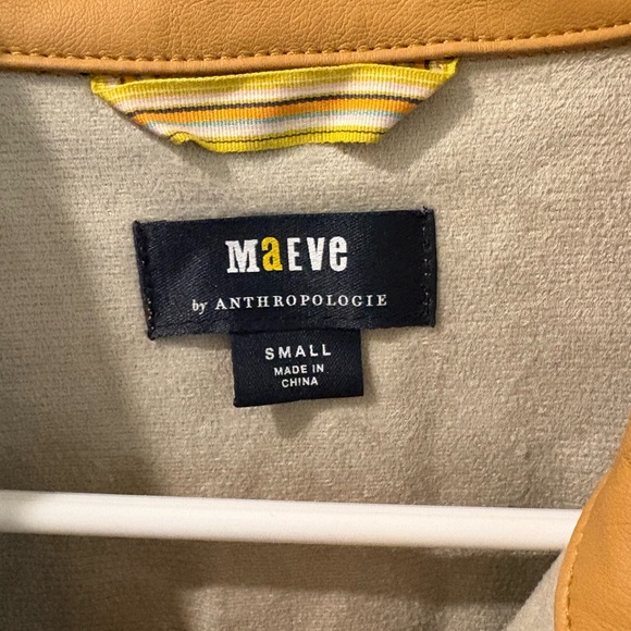 Anthropologie Maeve Faux Leather Jacket - Picture 3 of 3